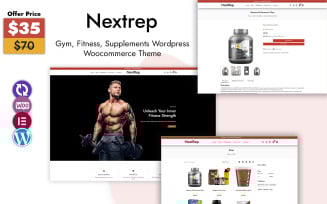 NextRep – Gym, Fitness and Supplements WordPress WooCommerce Theme