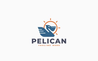 Pelican Logo Template Design