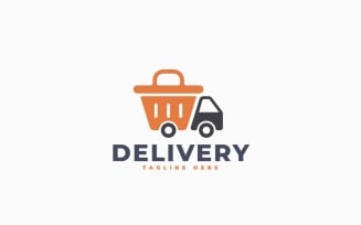 Shop Delivery Logo Template Design