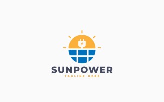 Solar Energy Logo Template Design