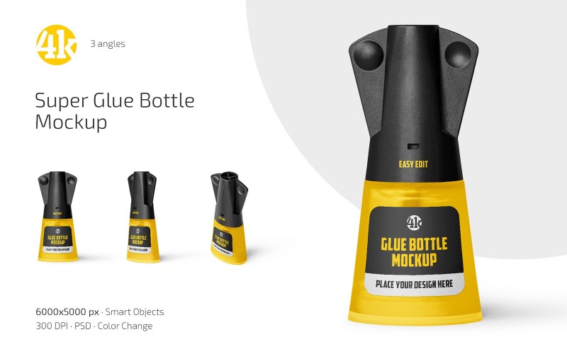 Super Glue Bottle Mockup Set Product Mockup