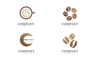 Coffee Beans Logo Template vector 15