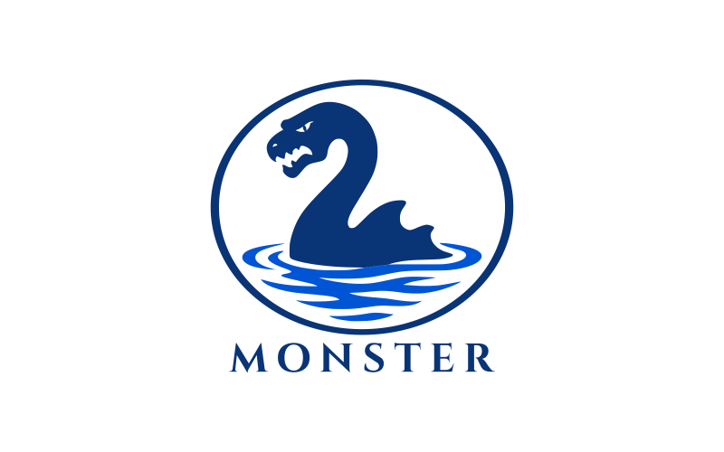Creative Mythical Monster Logo Design Logo Template