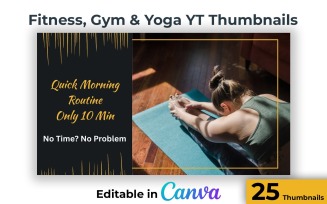 Gym YouTube Thumbnail Bundle