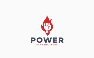 Power Write Logo Template Design