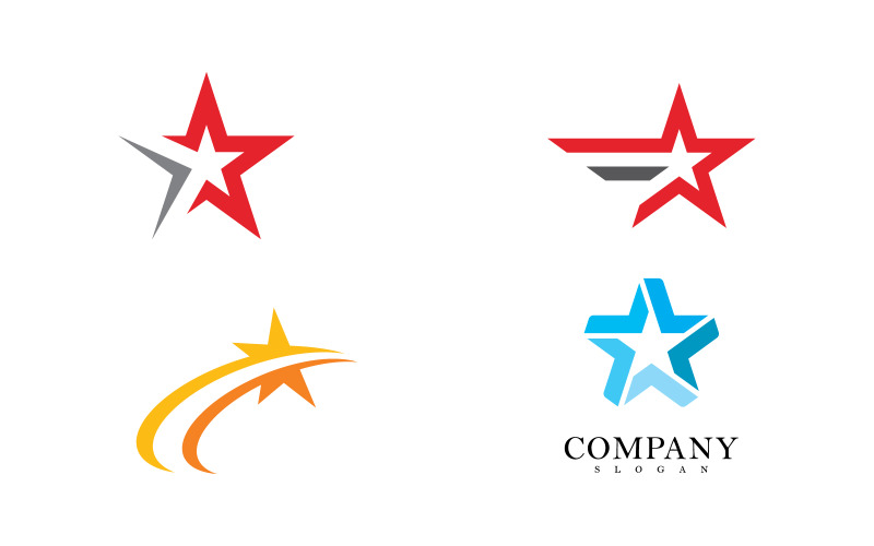 Star logo vector design template V14 Logo Template