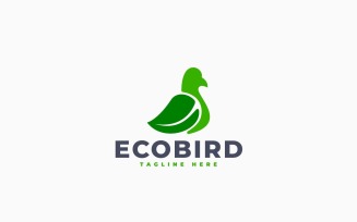 Eco Bird Logo Template Design