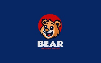 Mascot Cartoon Bear Logo Design