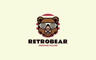 Mascot Modern Bear Logo Design 6321