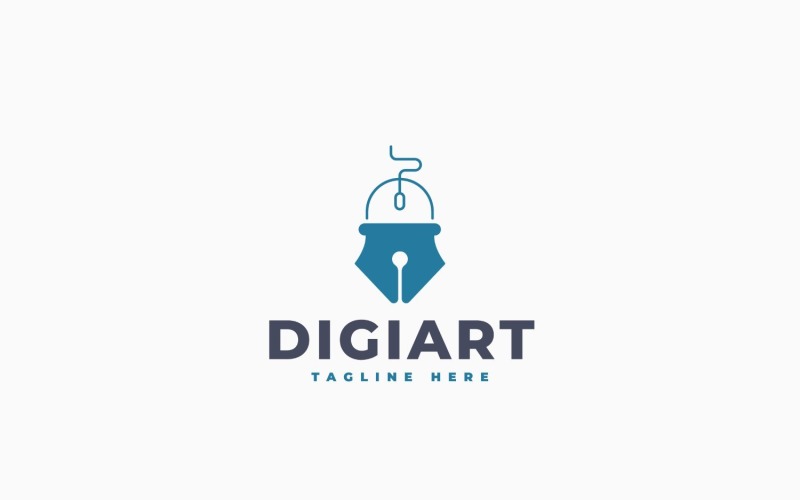 Digital Art Logo Template Design