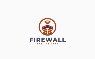 Fortress Wall Logo Template Design