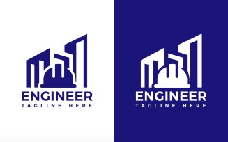 House Construction Engineering Logo Design