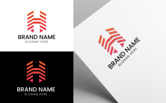 Letter H business architecture logo-981