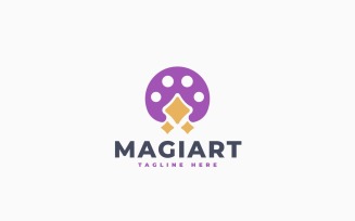 Magic Art Logo Template Design