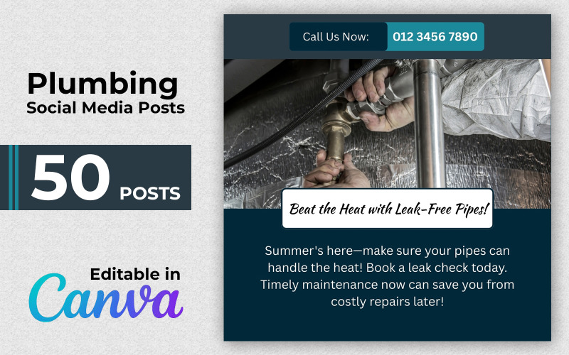 Modern Plumbing Kit - Plumbing Social Media Posts - Instagram Posts