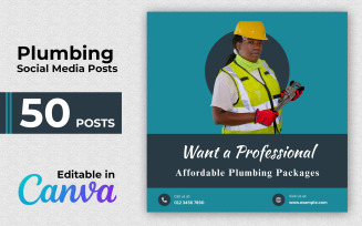 Plumbing Brand Posts - 50 Instagram Posts - Social Media Posts