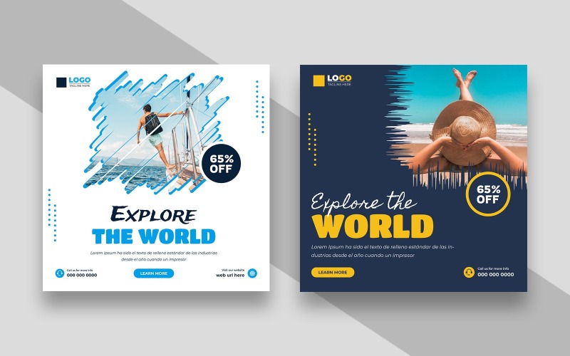 Travel Agency Social Media Post Template Ver-1