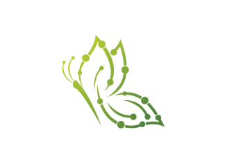 Butterfly Tech Logo Template
