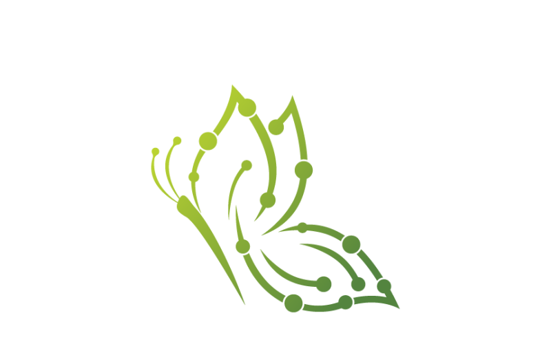 Butterfly Tech Logo Template