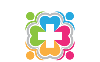 Heart Health and People Logo Template
