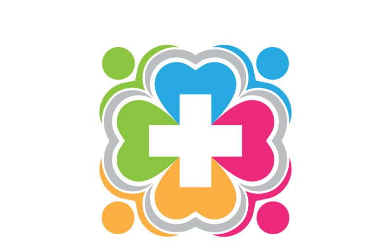 Heart Health and People Logo Template