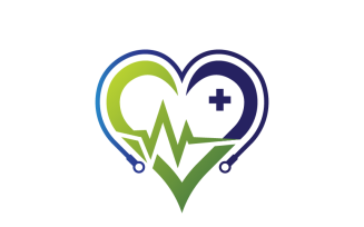 Heart Health Logo Template Design