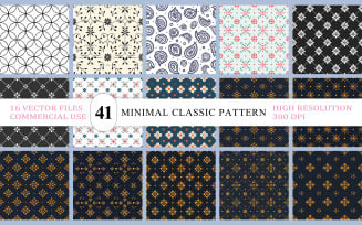 Luxury Geometric Tile Pattern Design Bundle | Seamless Line Floral & Shape Pattern Collection