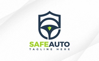 Safe Auto Car Shield Logo Design