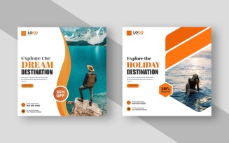 Travel Agency Social Media Post Template Ver-3