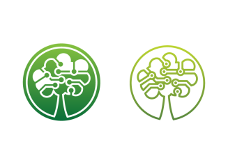 Tree tech Logo Template Design