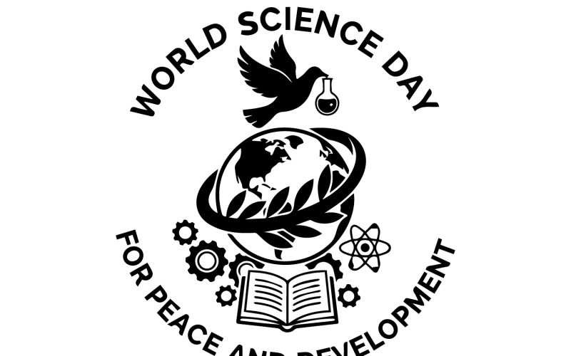 World Science Day for Peace and Development design Illustration