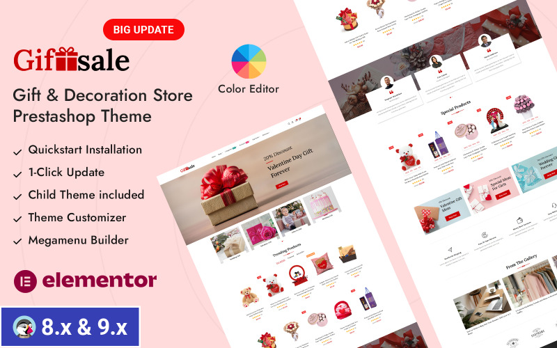 Giftsale - Online Gift Shop Prestashop Responsive Theme PrestaShop Theme