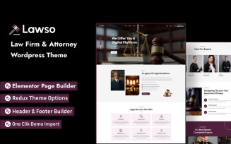 Lawso - Law Firm & Attorney WordPress Theme