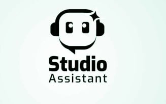 Modern AI Studio Agent Logo Template