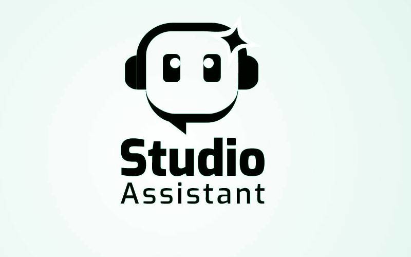 Modern AI Studio Agent Logo Template