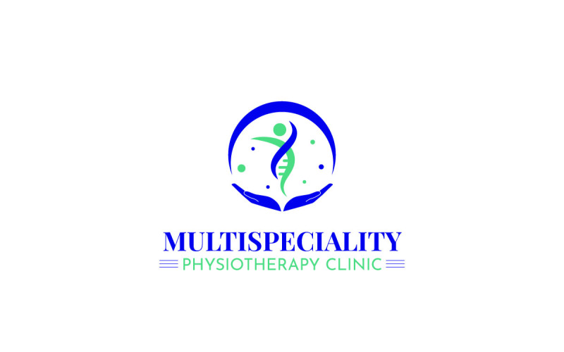 Multispeciality Physiotherapy Clinic Logo Template | Modern Medical & Healthcare Branding Design