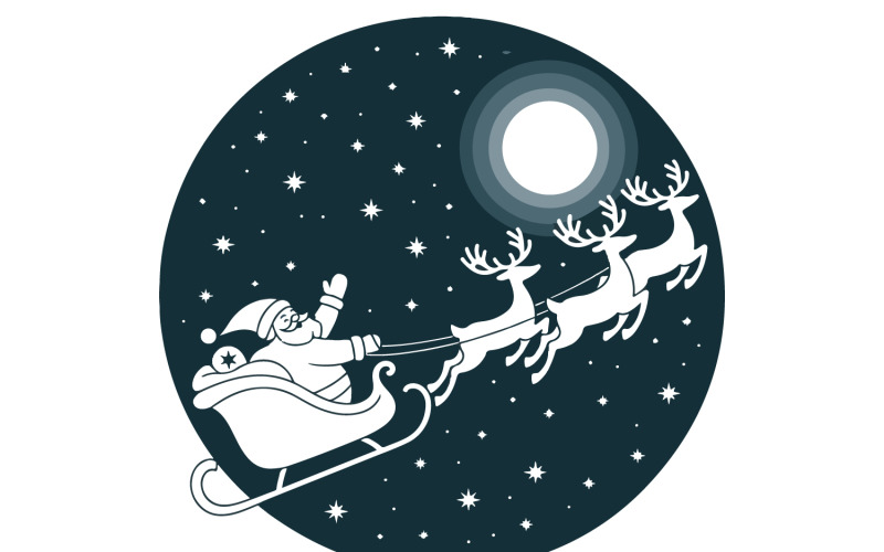 Winter Wonderland Christmas Vector Illustration