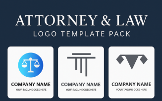 Attorney & Law Firm Logo Template Pack – Professional Legal Branding Designs