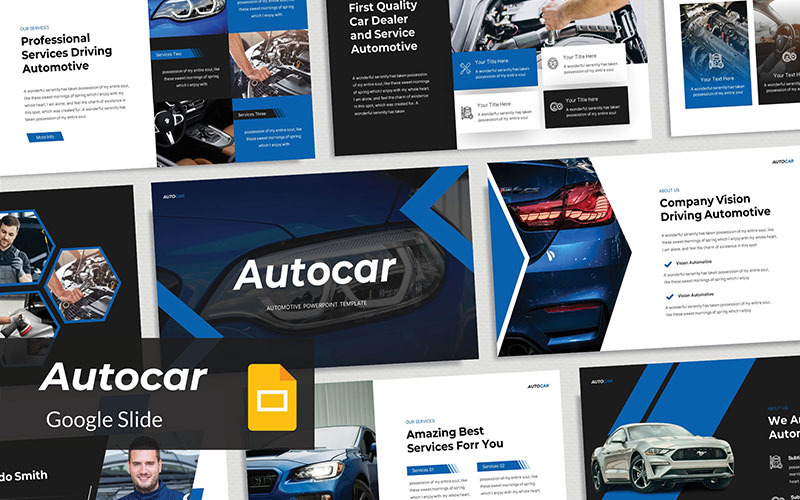 Autocar - Car Dealer Automotive Google Slides Template