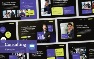 Blue Green Business Consulting Keynote Template