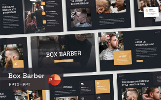Box Barber - Barbershop PowerPoint Presentation Template