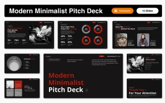 Modern Minimalist Pitch Deck Powerpoint Template