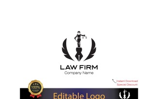 Professional Law Firm Logo Template