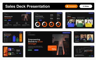 Sales Deck Presentation Powerpoint Template