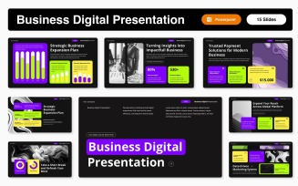 Business Digital Presentation PowerPoint Template