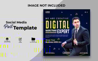 Creative Digital Marketing Expert Poster design
