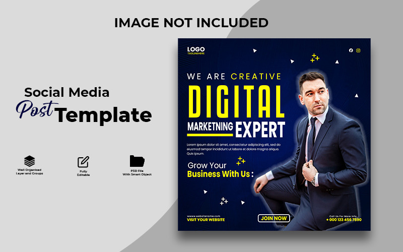 Creative Digital Marketing Expert Poster design Social Media