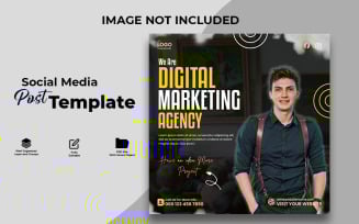 Modern Business Promotion Social Media Post Design