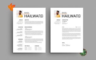 Modern UIUX Designer Resume & Cover Letter Template Professional CV Design