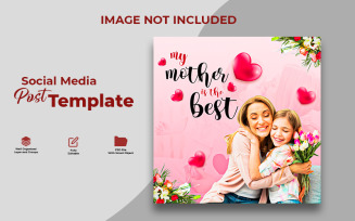 My Mother Is the Best – Heartfelt Mother’s Day Greeting Design